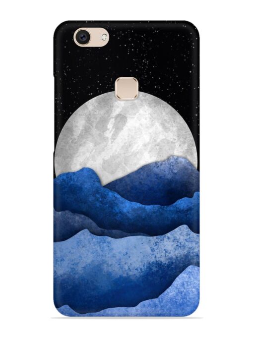 Full Moon Mountain Vector Snap Case for Vivo V7 Plus Zapvi