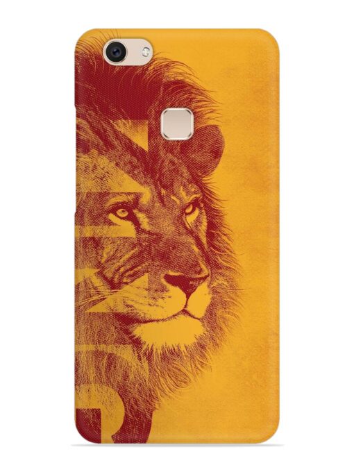 Gold Lion Crown Art Snap Case for Vivo V7 Plus Zapvi