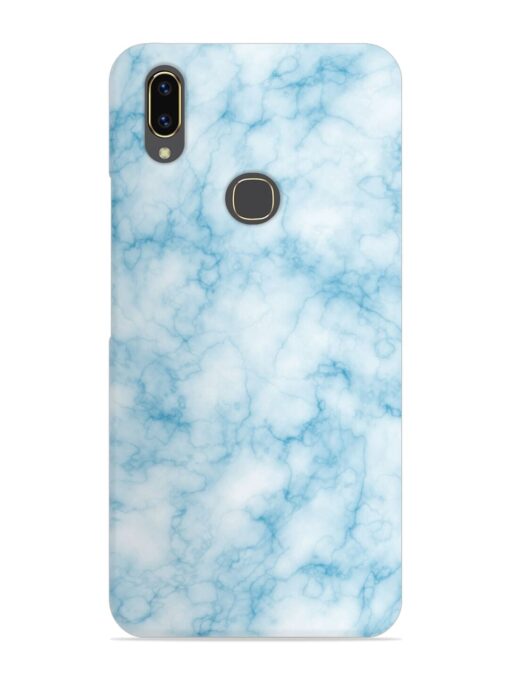 Blue White Natural Marble Snap Case for Vivo V9 Zapvi