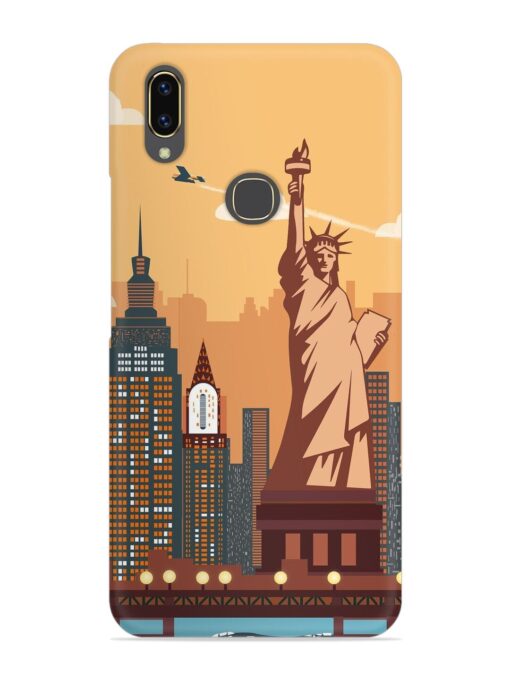 New York Statue Of Liberty Architectural Scenery Snap Case for Vivo V9 Zapvi