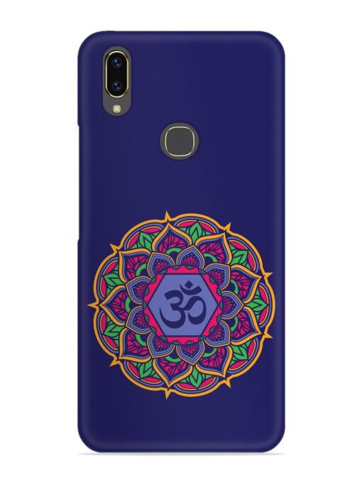 Om Mandala Art Blue Snap Case for Vivo V9 Zapvi