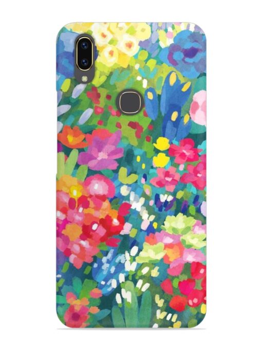 Watercolor Flower Art Snap Case for Vivo V9