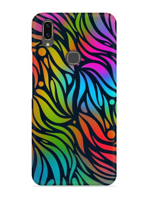 Abstract Leaf Design Snap Case for Vivo V9 Zapvi