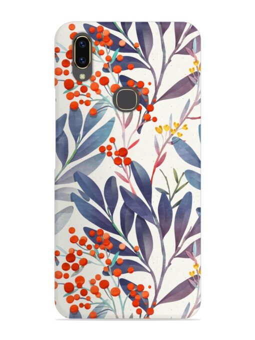 Seamless Floral Pattern Snap Case for Vivo V9 Zapvi