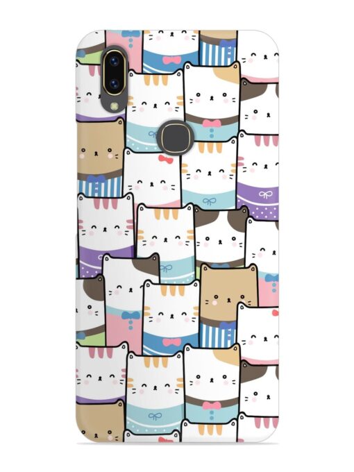 Cute Adorable Cat Snap Case for Vivo V9 Zapvi