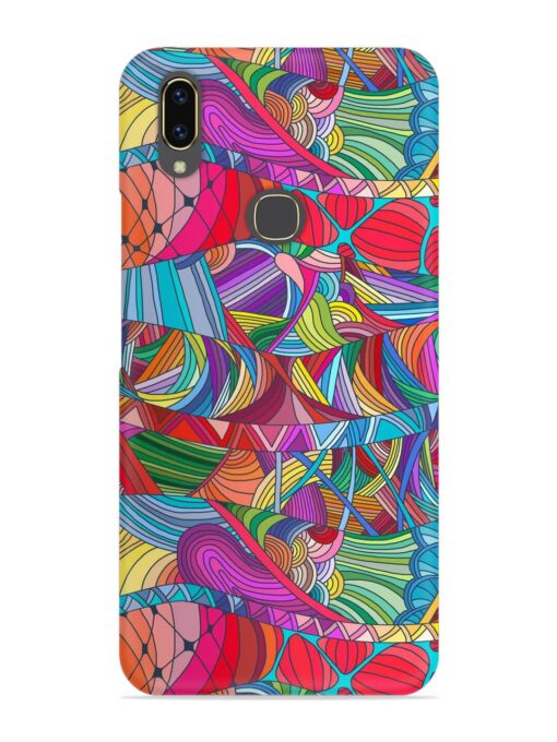 Seamless Patterns Hand Drawn Snap Case for Vivo V9 Zapvi