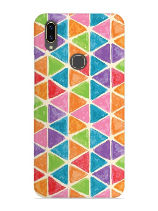 Seamless Colorful Isometric Snap Case for Vivo V9 Zapvi