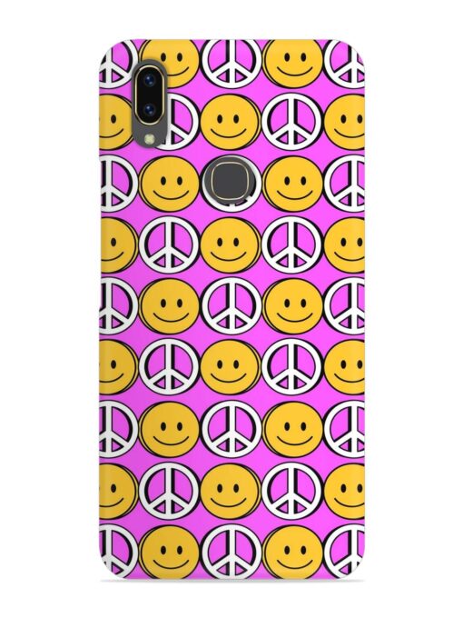 Smiley Face Peace Snap Case for Vivo V9 Zapvi