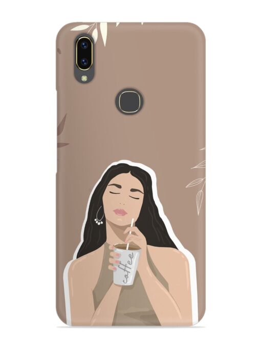 Girl With Coffee Snap Case for Vivo V9 Zapvi