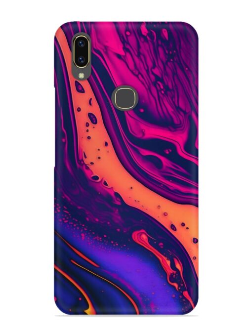 Fluid Blue Pink Art Snap Case for Vivo V9 Zapvi