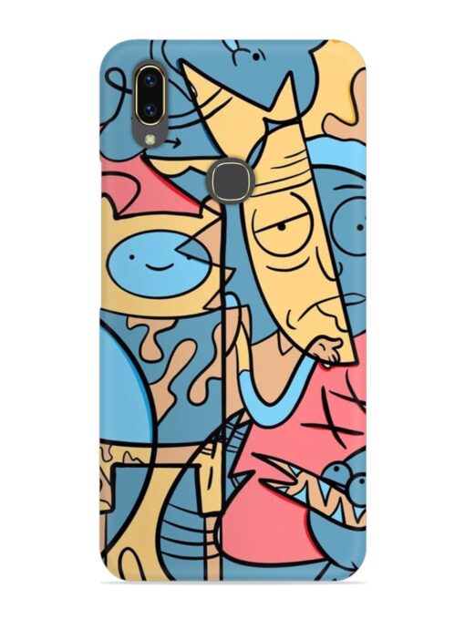 Silly Face Doodle Snap Case for Vivo V9 Zapvi