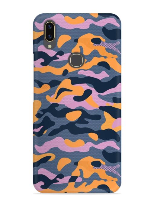 Camouflage Army Military English Orange Art Snap Case for Vivo V9 Youth