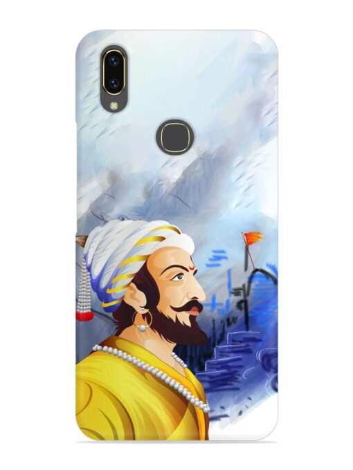 Shivaji Maharaj Color Paint Art Snap Case for Vivo V9 Youth