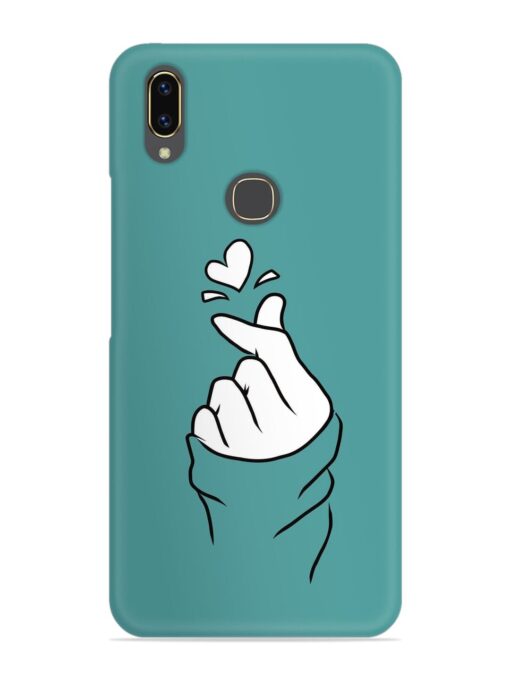 Korean Heart Sign Art Snap Case for Vivo V9 Youth Zapvi