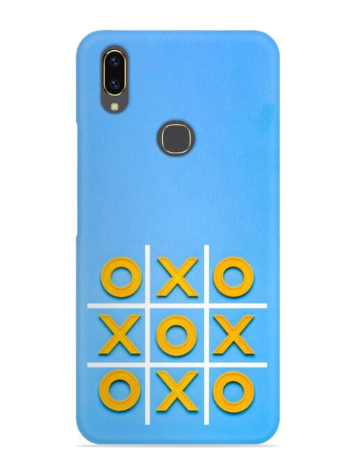 Yellow Plastic Crosses Snap Case for Vivo V9 Youth