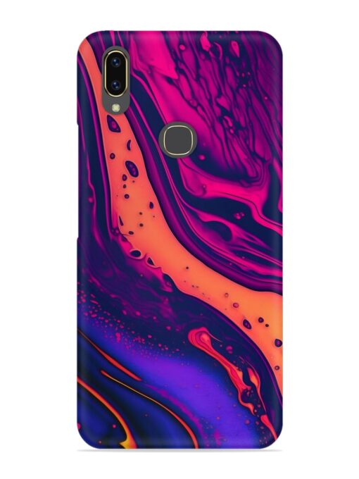 Fluid Blue Pink Art Snap Case for Vivo V9 Youth Zapvi