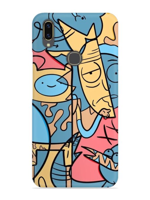 Silly Face Doodle Snap Case for Vivo V9 Youth