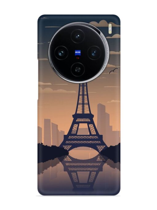 France Paris Eiffel Tower Gradient Snap Case for Vivo X100 (5G)