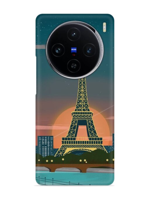 Scenery Architecture France Paris Snap Case for Vivo X100 (5G) Zapvi