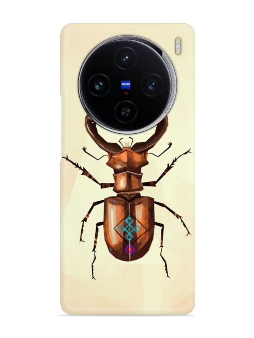 Stag Beetle Vector Snap Case for Vivo X100 (5G)