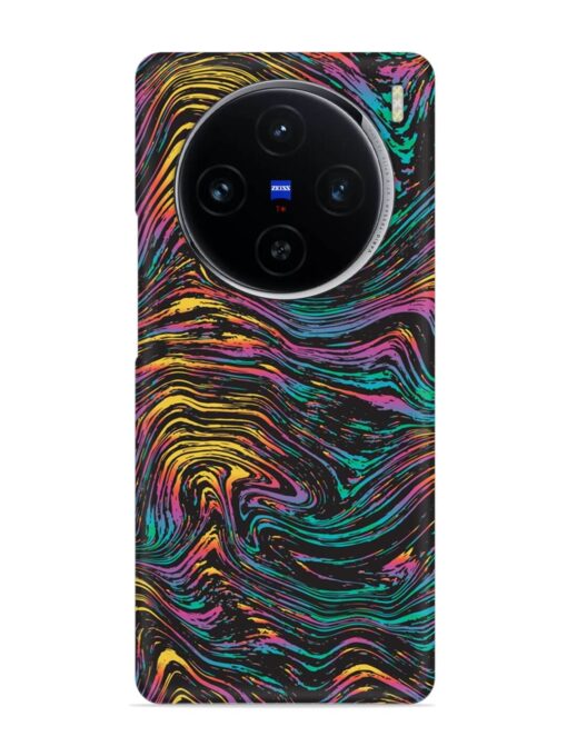 Abstract Liquid Colors Snap Case for Vivo X100 (5G)