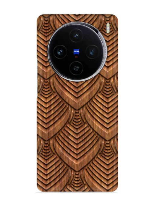 Carved Pattern On Snap Case for Vivo X100 (5G) Zapvi