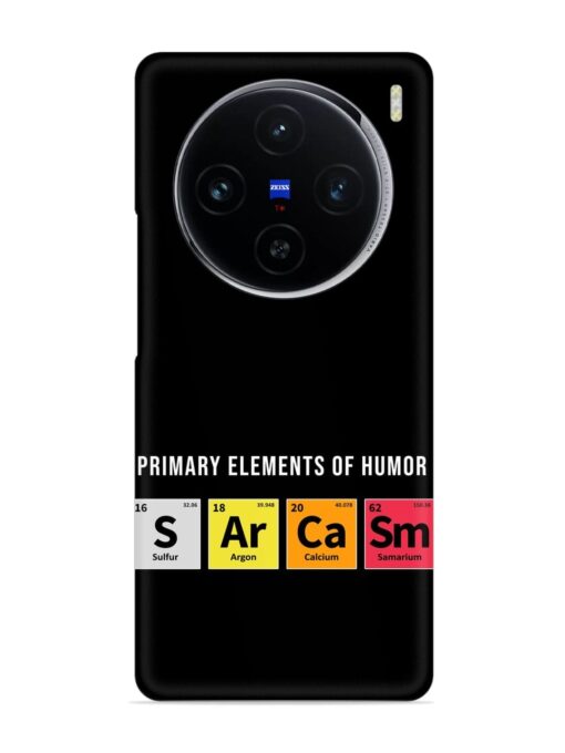 Primary Elements Humor Snap Case for Vivo X100 (5G) Zapvi