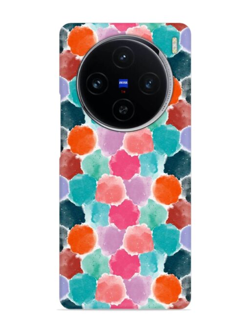 Colorful Seamless Pattern Snap Case for Vivo X100 (5G) Zapvi