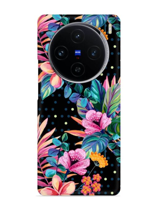 Seamless Floral Pattern Snap Case for Vivo X100 (5G)