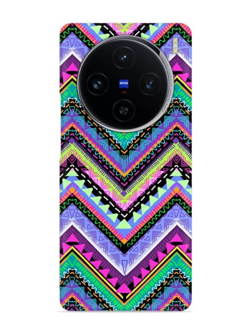 Tribal Aztec Print Snap Case for Vivo X100 (5G)