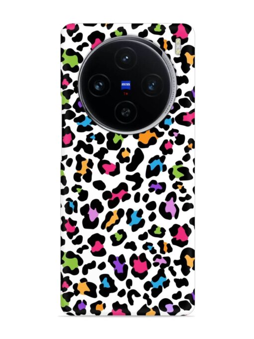 Seamless Leopard Pattern Snap Case for Vivo X100 (5G)