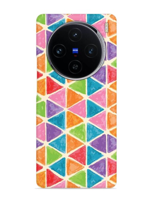 Seamless Colorful Isometric Snap Case for Vivo X100 (5G) Zapvi