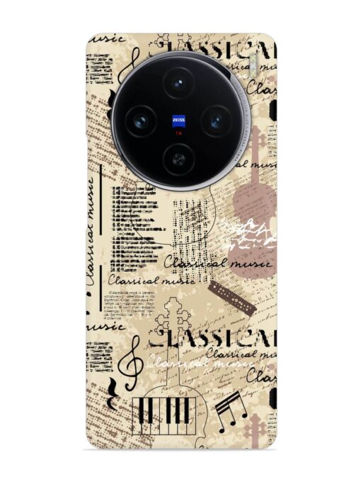 Classical Music Lpattern Snap Case for Vivo X100 (5G) Zapvi