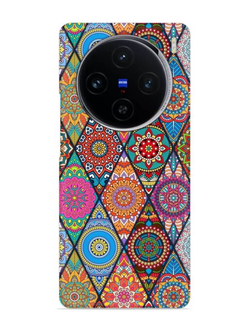 Seamless Tile Pattern Snap Case for Vivo X100 (5G) Zapvi