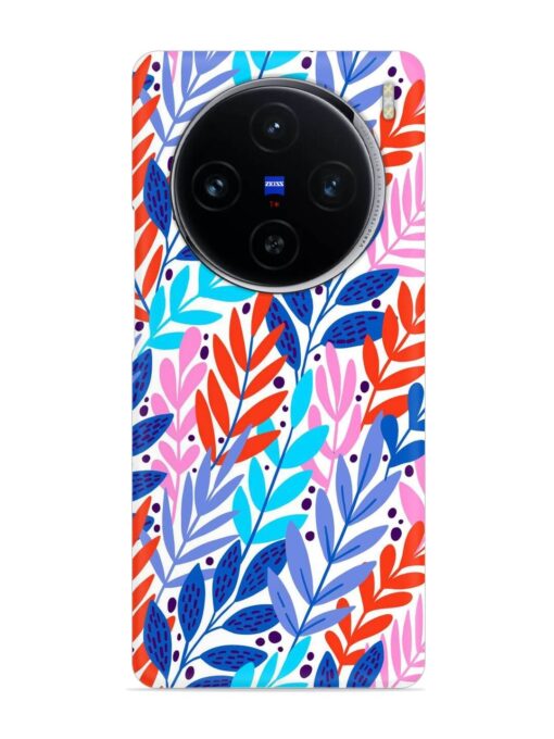 Bright Floral Tropical Snap Case for Vivo X100 (5G) Zapvi