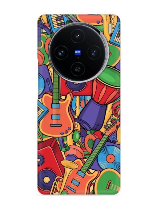 Colorful Music Art Snap Case for Vivo X100 (5G) Zapvi