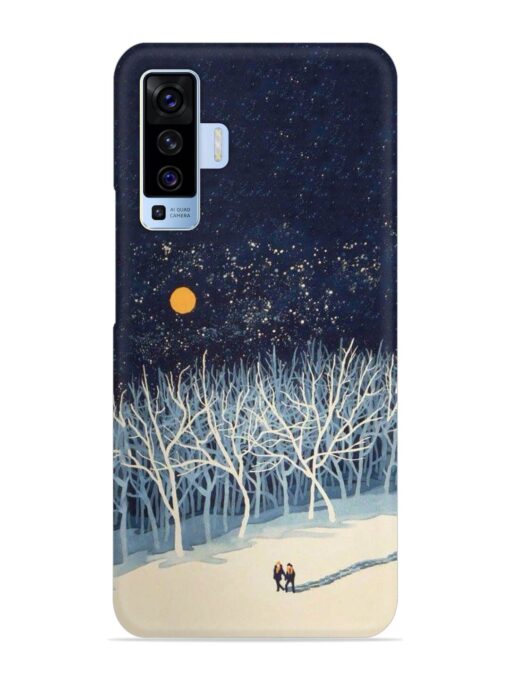 Full Moon Snowshoe Tour Snap Case for Vivo X50 Zapvi