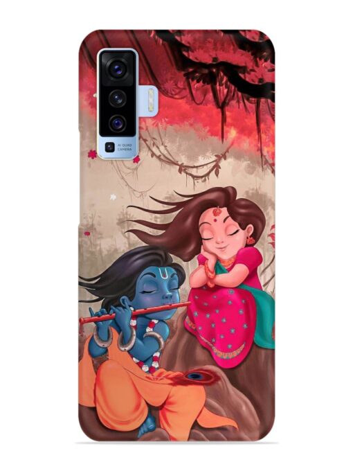 Radhe Krishna Water Art Snap Case for Vivo X50 Zapvi