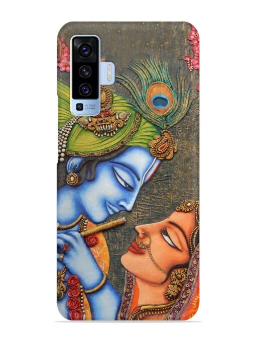 Lord Radha Krishna Flute Art Snap Case for Vivo X50 Zapvi