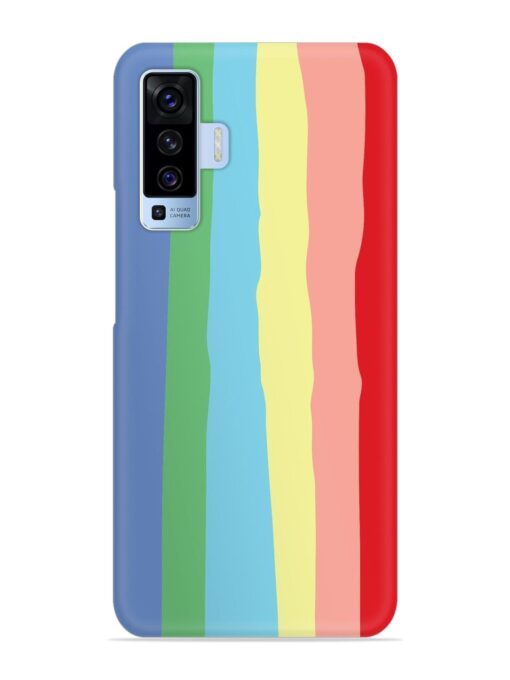 Rainbow Premium Shade Snap Case for Vivo X50 Zapvi