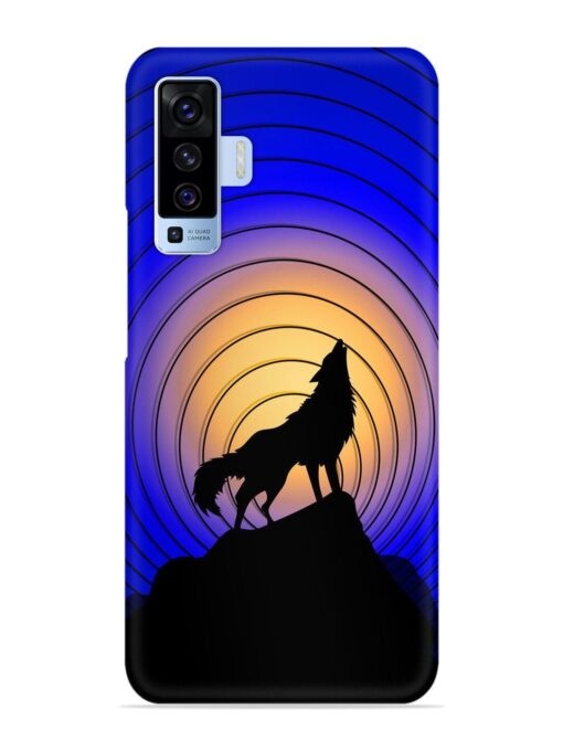 Fox Roaring Design Snap Case for Vivo X50 Zapvi