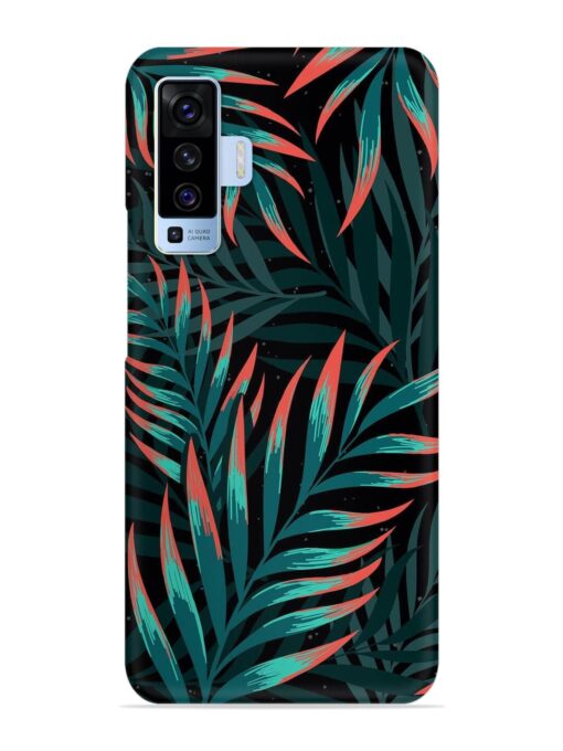 Green Leaf Art Snap Case for Vivo X50 Zapvi