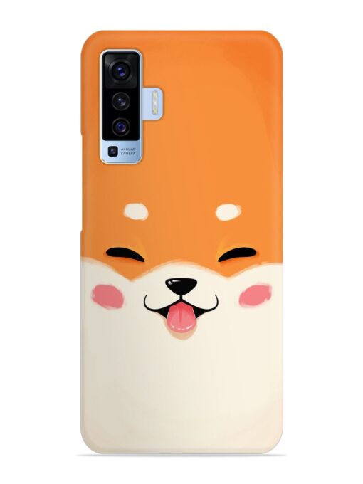 Happy Cat Art Snap Case for Vivo X50 Zapvi