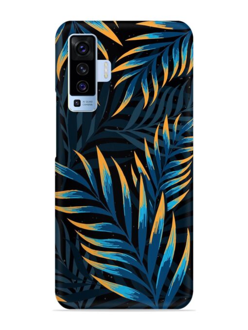 Abstract Leaf Art Snap Case for Vivo X50 Zapvi