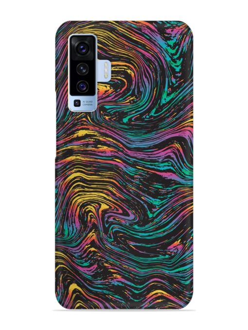 Abstract Liquid Colors Snap Case for Vivo X50 Zapvi