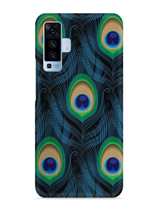 Seamless Pattern Peacock Snap Case for Vivo X50 Zapvi