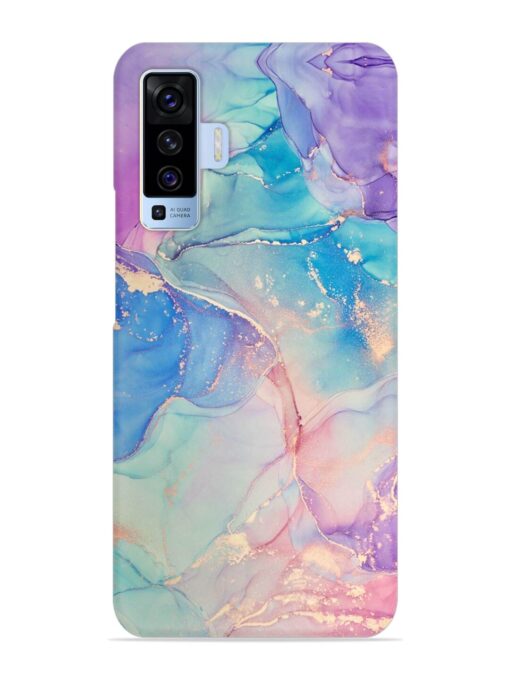 Alcohol Ink Colors Snap Case for Vivo X50 Zapvi