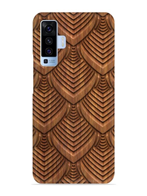 Carved Pattern On Snap Case for Vivo X50 Zapvi