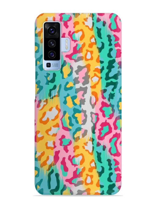 Seamless Vector Colorful Snap Case for Vivo X50 Zapvi