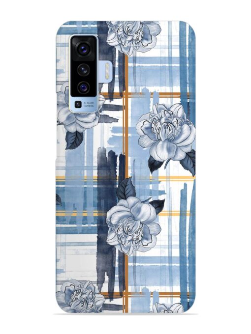 Watercolor Pattern Rose Snap Case for Vivo X50 Zapvi